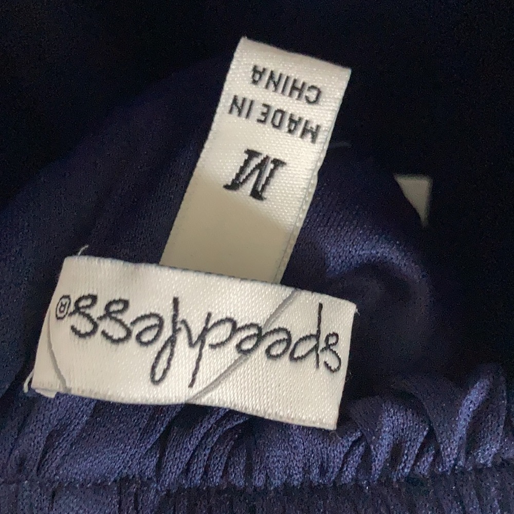 Speechless spaghetti strap back tie navy blue dress M jr - Picture 13 of 17